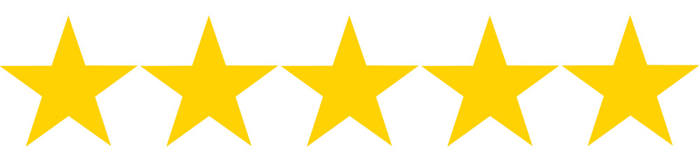 5 hvězdiček z 5, kterými jsme v recenzi fondu Sporotrend ohodnotili důvěryhodnost České spořitelny.